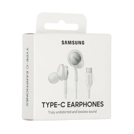Ecouteurs Kit Main Libre Type-C SAMSUNG AKG Blanc - Retail box (Origine) — Samsung · Smarty Paris 18e