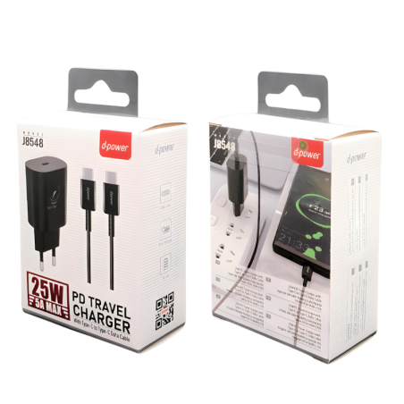 Samsung USB-C to USB-C Charger Kit D-Power J8548 – 25W Black