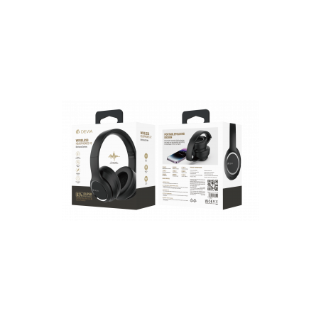 Casque Sans Fil V2 - Devia Kinton Series - Noir - Alimentation Ref A06