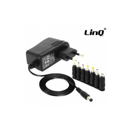 Chargeur Secteur PC Universel 10W, 6 Embouts + Micro-USB LinQ T-3A08 -