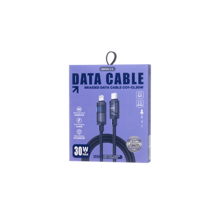 Câble Type-C pour iPhone - Lightning 30W Alliage de Zinc Horizontal RE