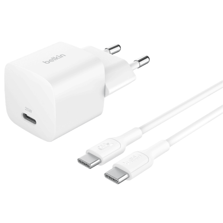 Adaptateur Secteur / Câble USB-C 25W 1m BELKIN - WCA012KQ1MWH-B6 — Belkin · Smarty Paris 18e