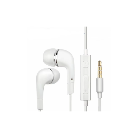 Ecouteurs Kit Main libre Intra-Auriculaire Jack 3,5mm Blanc - Vrac - A