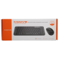Set Clavier et Souris sans Fil XSSIVE XSS-KMSET3 - AZERTY - Noir