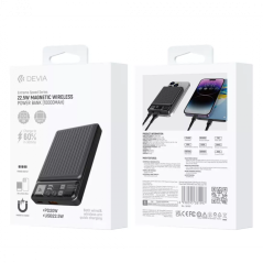 Devia Magnetic Power Bank 10,000mAh 22.5W Black