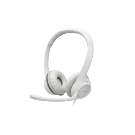 Casque Stéréo Filaire USB Logitech H390 - Blanc - Audio Ref G5928 | Sm