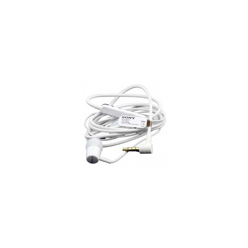 Ecouteurs Kit Main Libre Intra Auriculaire Jack 3,5 mm Sony - Blanc - Vrac
