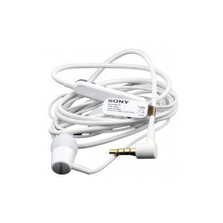 Ecouteurs Kit Main Libre Intra Auriculaire Jack 3,5 mm Sony - Blanc -