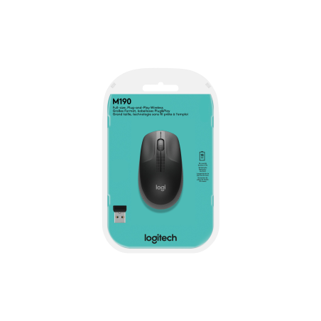 Souris Optique Filaire Logitech M190 - Noir - Audio Ref G5932 | Smarty