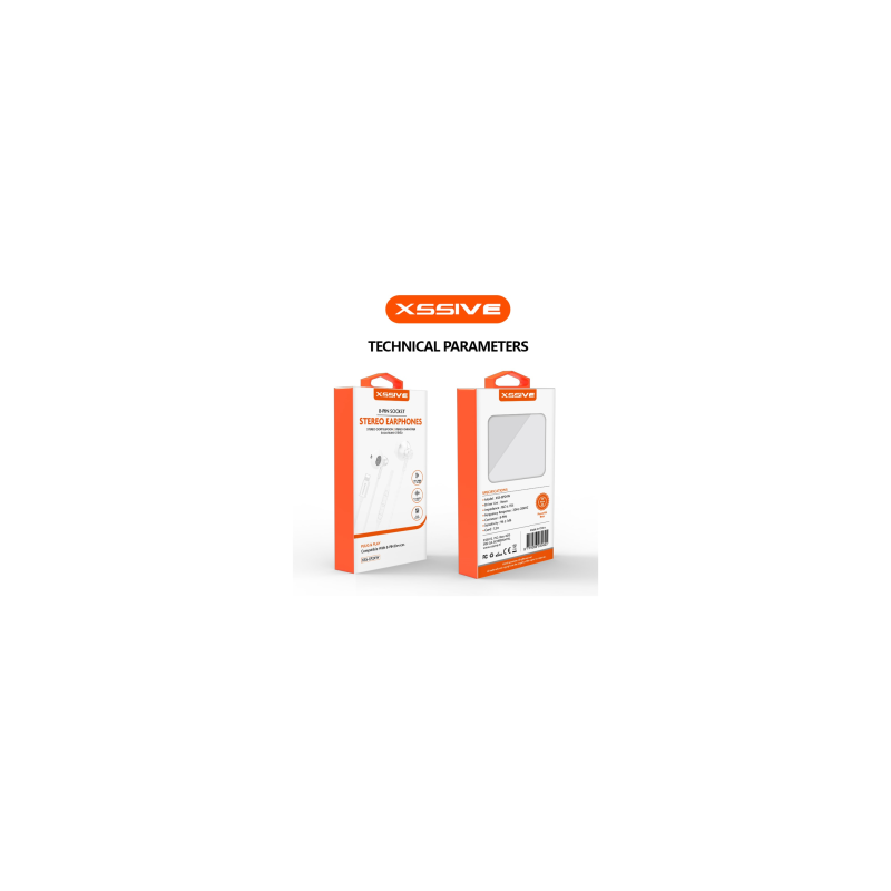 Écouteur Stereo avec Fil Lightning XSSIVE XSS-EP24W - Blanc