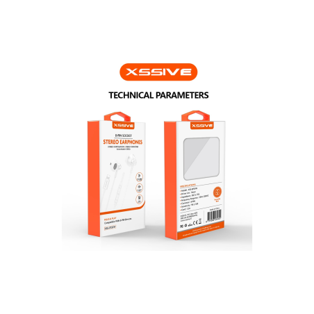 Écouteur Stereo avec Fil Lightning XSSIVE XSS-EP24W - Blanc - Audio Re