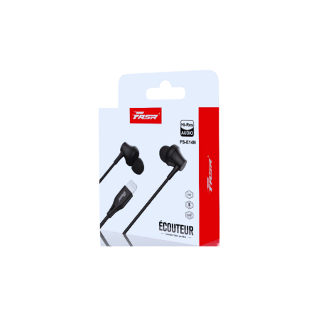 Écouteurs Avec Fil Lithning E14N FASR - Noir - Audio Ref A2624 | Smart