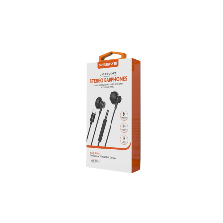 Écouteurs Stéréo USB-C XSSIVE XSS-EP18 – Noir - Audio Ref A2879 | Smar