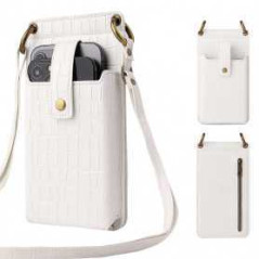 Sac de Téléphone Portable avec Ceinture - Blanc - Informatiques Ref F4