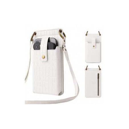 Sac de Téléphone Portable avec Ceinture - Blanc - Informatiques Ref F4