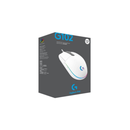 Souris Optique Filaire Logitech G102 LIGHTSYNC - Blanc - Informatiques