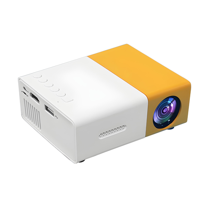Mini Projecteur intelligent LED HD 4K YG300 800 Lumens WiFi Bluetooth - Jaune · Smarty Paris