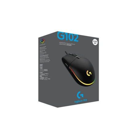 Souris Optique Filaire Logitech G102 LIGHTSYNC - Noir - Informatiques