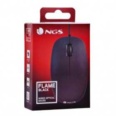 Souris Optique Filaire NGS Flame 1000 DPI Taille Standard - Noir - Inf