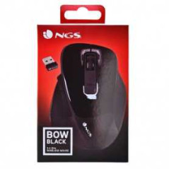 Souris Sans Fils NGS Bow Black 800/1200/1600 DPI - Noir - Informatique