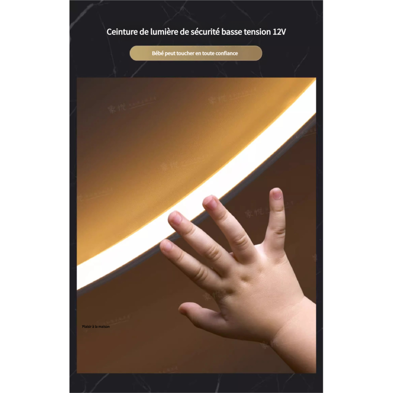 Horloge Murale LED - Lumière du Temps - 50x107 cm · Smarty Paris