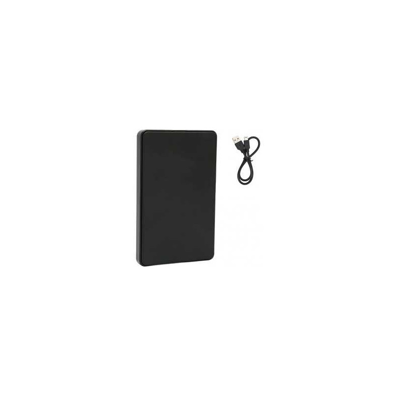 Boîtier Disque Dur Externe USB 2.0 pour Ordinateur Portable 2.5 Pouces - Noir