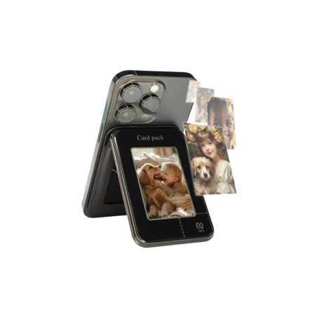 Porte-Carte Magnétique & Support avec Écran E-Ink NFC – Personnalisati