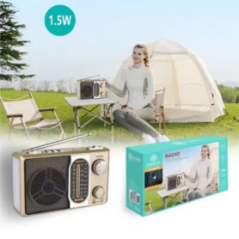 Radio portable multi bande FM/MW/SW design classique et réception puis