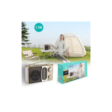 Radio portable multi bande FM/MW/SW design classique et réception puis