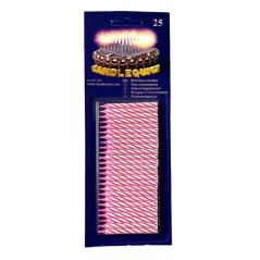 Bougies d'Anniversaire 6 cm Candle Quick 25 Pcs - Rose · Smarty Paris