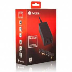 Chargeur Universel NGS 45 w pour Ordinateur Portable Avec 8 Embouts -