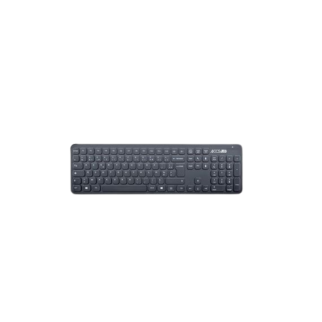 Clavier Sans Fil Accsup SLIM WL FR3 V2 AZERTY - Noir - Supports Ref G5