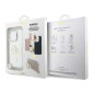 Coque avec cadre caméra interchangeable V4 et support intégré pour iPhone GUESS – Transparent