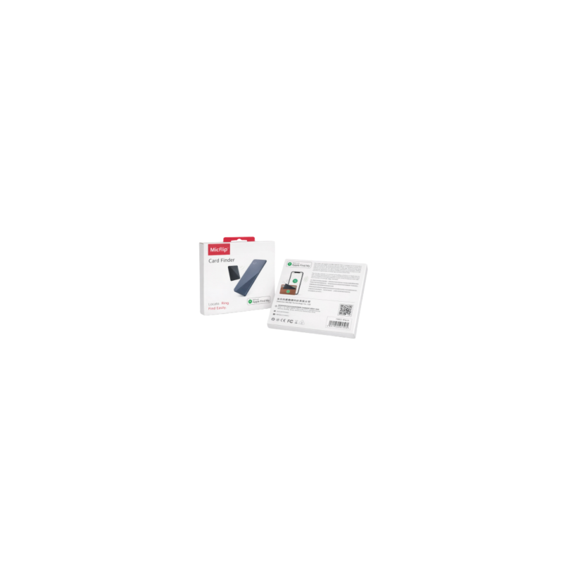 Localisateur d'objet Micflip Card Finder - Format carte 2,2 mm - Compatible Apple Find My - P045