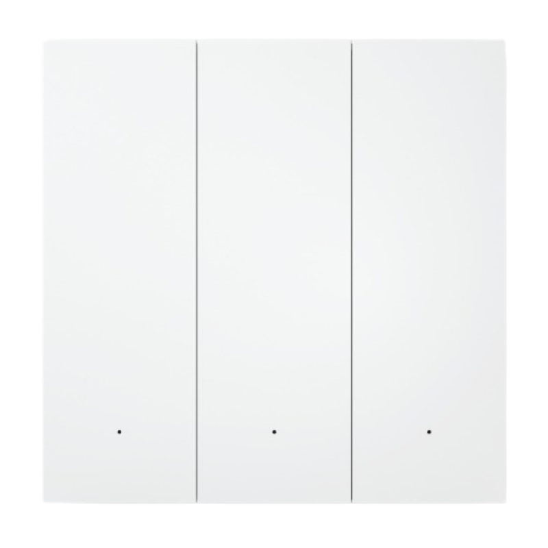 Interrupteur intelligent MixSwitch 3 Voies Standard EU AC 110-250V 50/60Hz - ORVIBO T40W3ZW 86 × 86 × 32 mm - Bl… · Smarty Paris