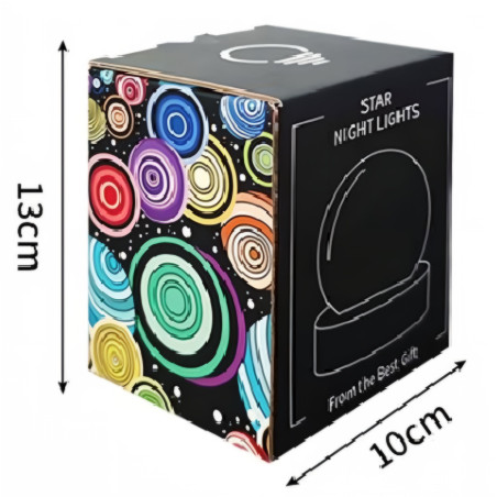 Lampe de Nuit Maroc - Mosaïque Verre Rose - USB 5V Dimmer · Smarty Paris