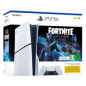 Console Sony PlayStation 5 - PS5 Standard Slim Edition Blanc - 1 To SSD - Bundle Fortnite Étoile Cobalt