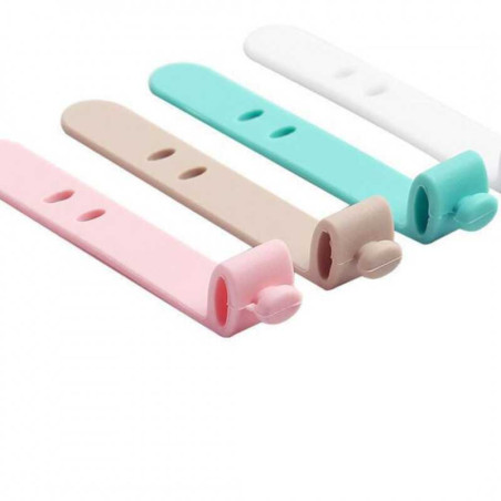 Organisateur câbles écouteurs silicone | Smarty Paris