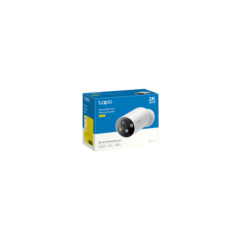 Caméra de Surveillance Magnétique 2K QHD, Sans Fil, Batterie Longue Durée 10 000 mAh TP-Link Tapo C425 - Blanc