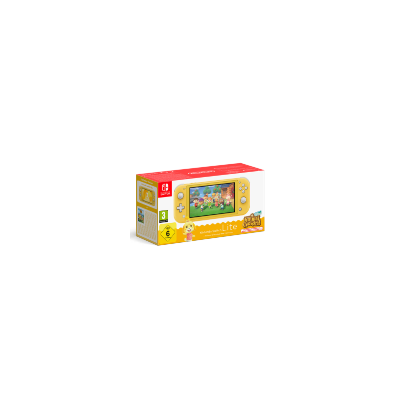 Console Switch Lite Nintendo Jaune + Animal Crossing