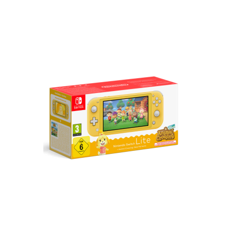 Console Switch Lite Nintendo Jaune + Animal Crossing - Smartphones Ref