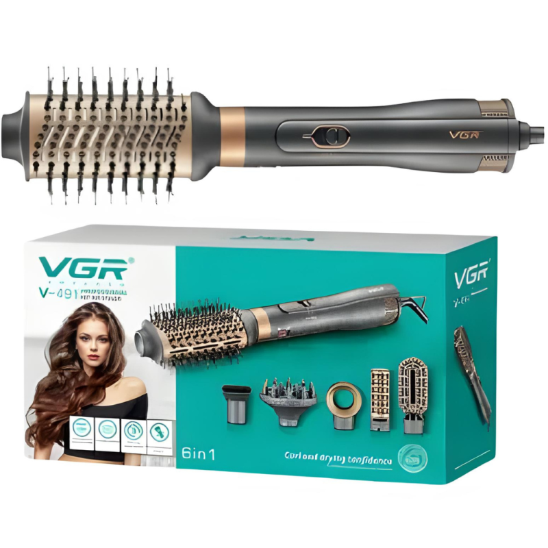 Brosse Chauffante 1000W Moteur DC VGR V491 6 en 1 · Smarty Paris