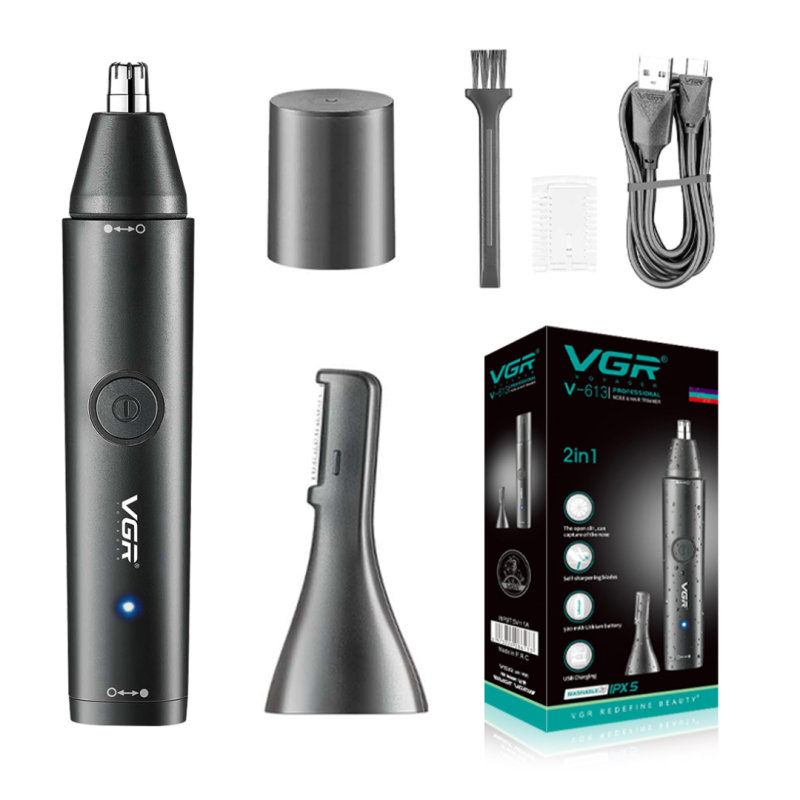 Tondeuse À Cheveux Tondeuse nez électrique 2 en 1 Portable Rechargeable Étanche VGR V-613 · Smarty Paris