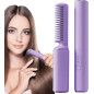 Brosse à Lisser Rechargeable, Chauffante et Rapide pour Cheveux Épais, Bouclés et Doux - Violet · Smarty Paris
