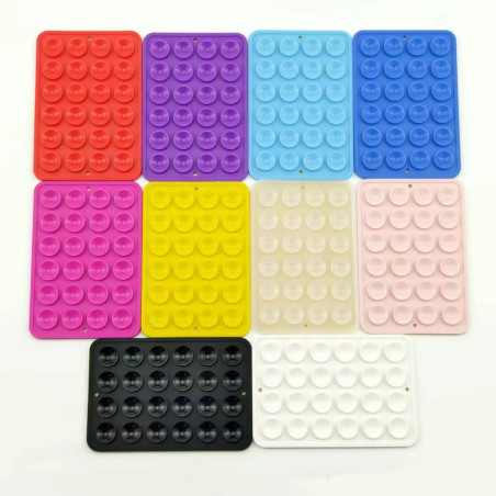 Support Téléphone Ventouse Double Face - 24 Picots en Silicone Antidérapants — ECO · Smarty Paris 18e