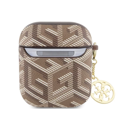 Coque de Protection pour AirPods/AirPods 2 Cube Charm Classic Logo GUESS GUA2PGCE4CW - Marron — Accessoire · Smarty Paris 18e