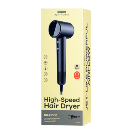 Sèche-cheveux A Ions Négatifs Haute Vitesse Remax RS-HD06 - Blanc · Smarty Paris