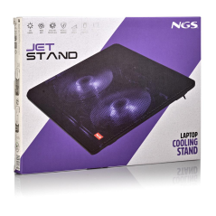 Support Ventilé d'Ordinateur Portable NGS Jet Stand 15.6" Avec éclairage LED - Noir — NGS · Smarty Paris 18e