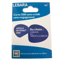 Carte SIM Prépayée Lebara Sans Crédit Inclus — Reconditionné Garanti 12 mois · Smarty Paris