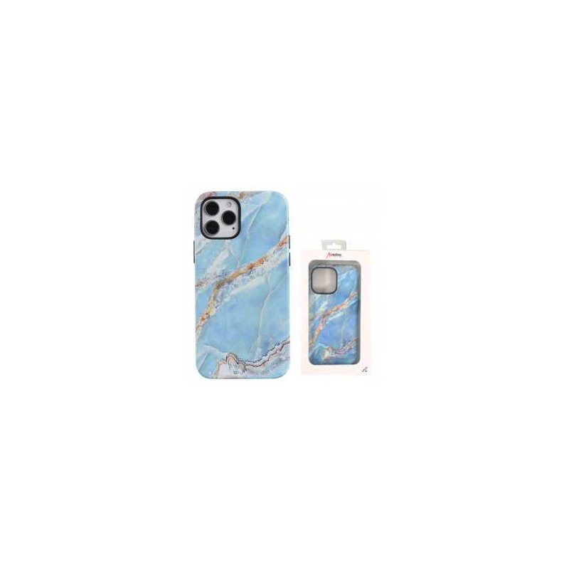 Coque de Protection en Double Marbrée pour iPhone - Bleu Océan (Mayline)
